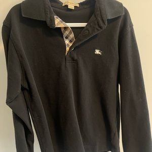 Kids Burberry Long Sleeve Polo 10Y